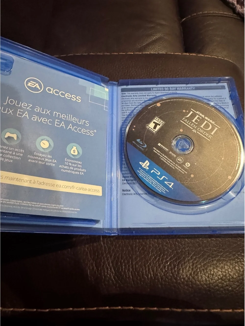 Star Wars Jedi Fallen Order PS4 PlayStation 4 Disc Case & Insert Untested